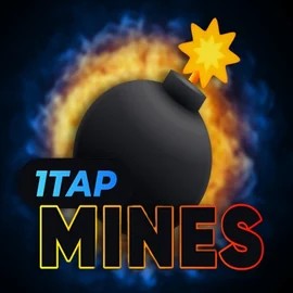 Official Casino Games logo: 1Tap Mines by Turbo Games at LuckyWins Casino
