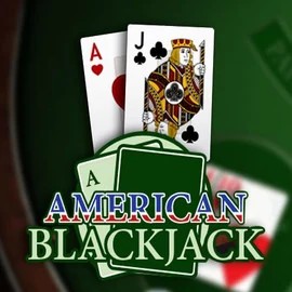 American Blackjack logo – Table Games by Habanero at LuckyWins Casino