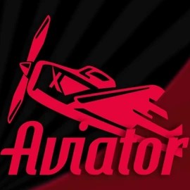 Aviator logo by Spribe at LuckyWins Casino