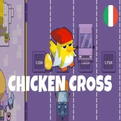 Chicken Cross game by Upgaming – logo hosted on LuckyWins Casino