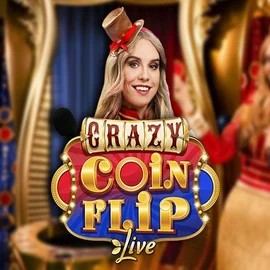 Crazy Coin Flip game by Evolution – logo hosted on LuckyWins Casino