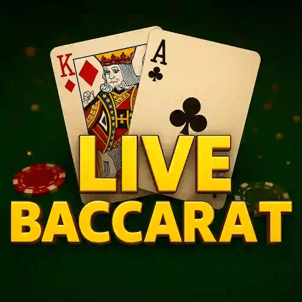 Live Baccarat logo by Evolution LuckyWins Casino