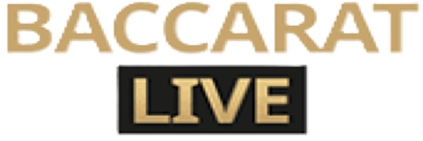 Live Baccarat logo by Evolution at LuckyWins Casino