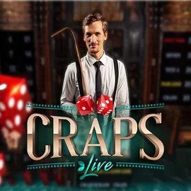 Live Craps logo – Live Casino by Evolution at LuckyWins Casino