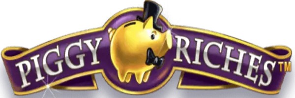 Piggy Riches slot logo by NetEnt at LuckyWins Casino