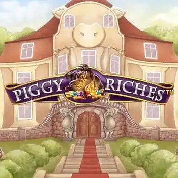 Piggy Riches logo by NetEnt at LuckyWins Casino