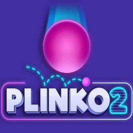 Plinko 2 slot logo by BGAMING at LuckyWins Casino