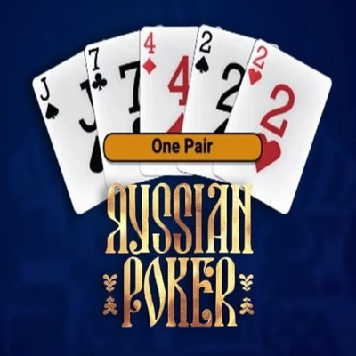 Russian Poker logo by OneTouch Games at LuckyWins Casino