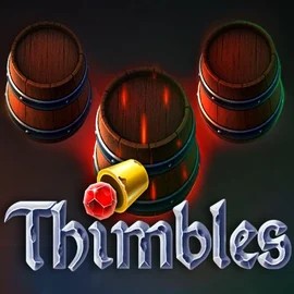 Thimbles slot icon by Evoplay, available at LuckyWins Casino